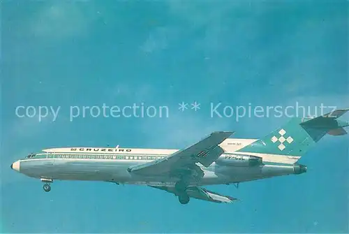 AK / Ansichtskarte Flugzeuge_Zivil Cruzeiro Brasil B 727 25 PP CJL  Flugzeuge Zivil