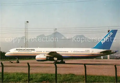 AK / Ansichtskarte Flugzeuge_Zivil Avianca Colombia B757 236 G BDUX  Flugzeuge Zivil