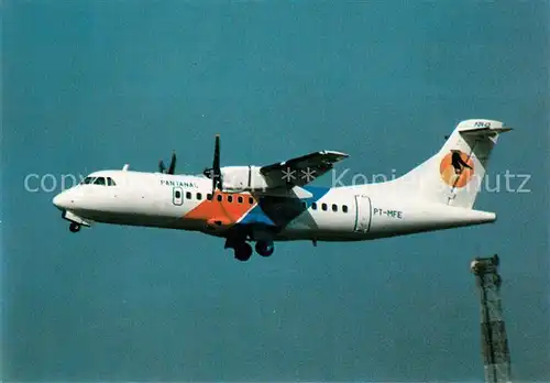 AK / Ansichtskarte Flugzeuge_Zivil Pantanal Linhas Aereas Brazil ATR 425 320 PT MFE  Flugzeuge Zivil