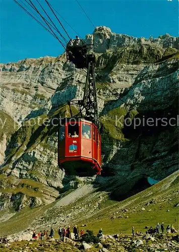 AK / Ansichtskarte Seilbahn Saentis Schwaegalp  Seilbahn