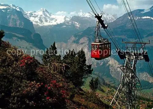 AK / Ansichtskarte Seilbahn Wengen Maennlichen Lauterbrunnental Grosshorn Breithorn  Seilbahn