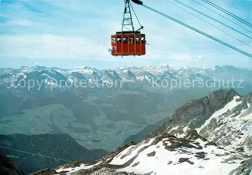 AK / Ansichtskarte Seilbahn Saentis Iltios Churfirsten Glarneralpen  Seilbahn