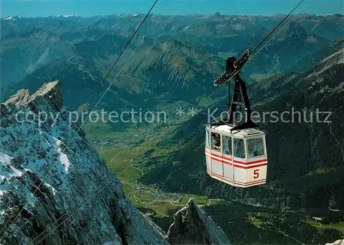AK / Ansichtskarte Seilbahn Ehrwald Lermoos  Seilbahn