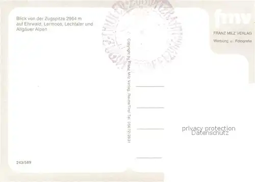 AK / Ansichtskarte Seilbahn Ehrwald Lermoos  Seilbahn