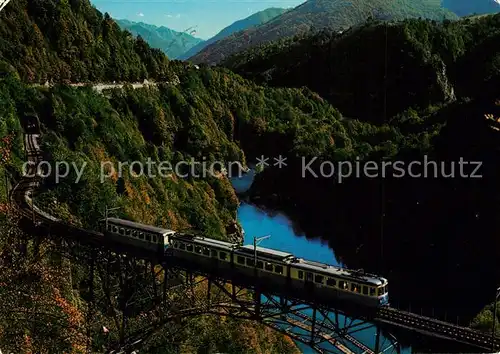 AK / Ansichtskarte Eisenbahn Centovalli Ticino  Eisenbahn
