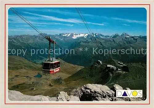 AK / Ansichtskarte Seilbahn Davos Parsenn Weissfluhjoch  Seilbahn