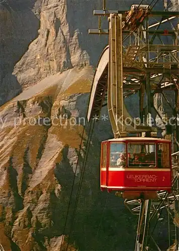 AK / Ansichtskarte Seilbahn Leukerbad Torrent Valais Wallis  Seilbahn