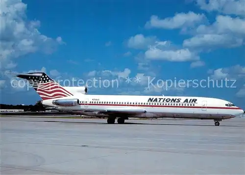 AK / Ansichtskarte Flugzeuge_Zivil Nations Air B 727 251 N268US c n 20290 Flugzeuge Zivil