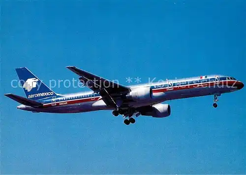 AK / Ansichtskarte Flugzeuge_Zivil Aeromexico B 757 2Q8 N803AM c n 26268 Flugzeuge Zivil