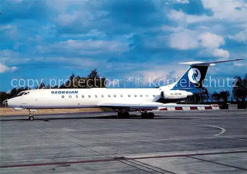 AK / Ansichtskarte Flugzeuge_Zivil Georgian Airways TU 134A 3 4L 65798 c n 63179 Flugzeuge Zivil