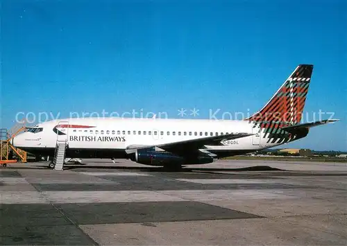 AK / Ansichtskarte Flugzeuge_Zivil British Airways Boeing B 737 236 G BGDL c n 21801 669 Flugzeuge Zivil