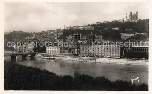 AK / Ansichtskarte Lyon_France Rive droite de la Saone quartier Saint Jean Lyon France