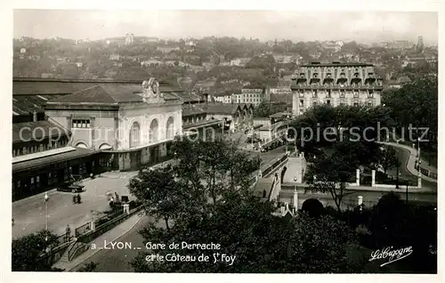 AK / Ansichtskarte Lyon_France Gare de Perrache Coteau de Foy Lyon France