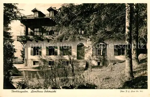 AK / Ansichtskarte Berchtesgaden Landhaus Schoensicht Berchtesgaden