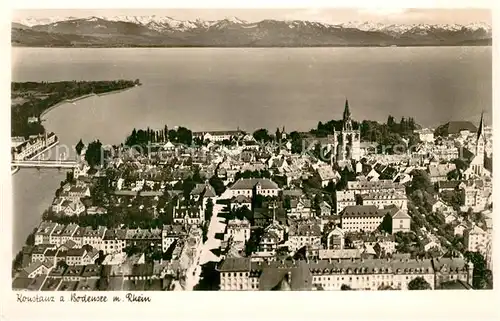 AK / Ansichtskarte Konstanz_Bodensee Fliegeraufnahme Konstanz_Bodensee