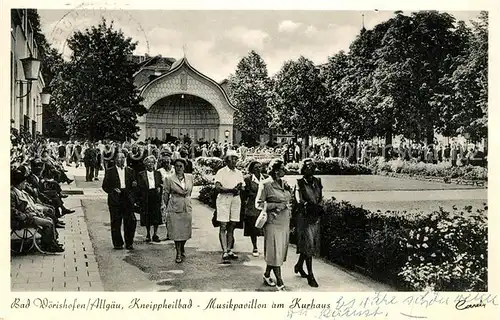 AK / Ansichtskarte Bad_Woerishofen Musikpavillon Kurhaus Bad_Woerishofen