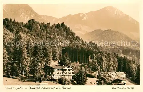 AK / Ansichtskarte Berchtesgaden Kurhotel Sonnenhof Jenner Berchtesgaden