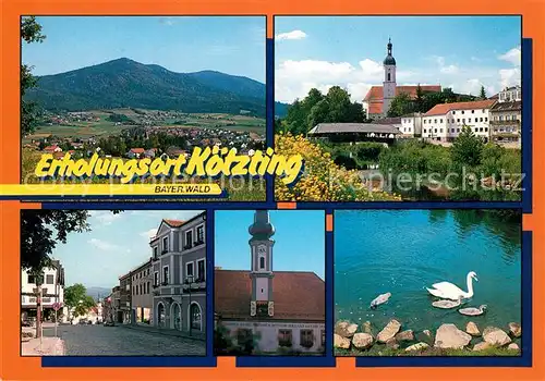 AK / Ansichtskarte Koetzting Kirche Panorama Stadtansicht  Koetzting