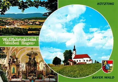 AK / Ansichtskarte Koetzting Wallfahrtskirche Altarraum Panorama Koetzting