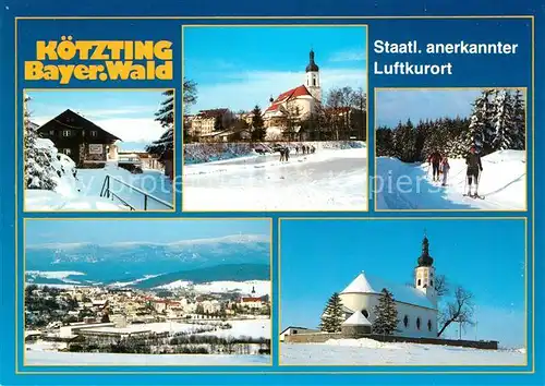 AK / Ansichtskarte Koetzting Wallfahrtskirche Winterlandschaften Koetzting