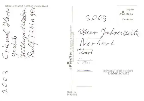 AK / Ansichtskarte Koetzting Schwimmbad Rathaus Ortsansicht Panorama Koetzting