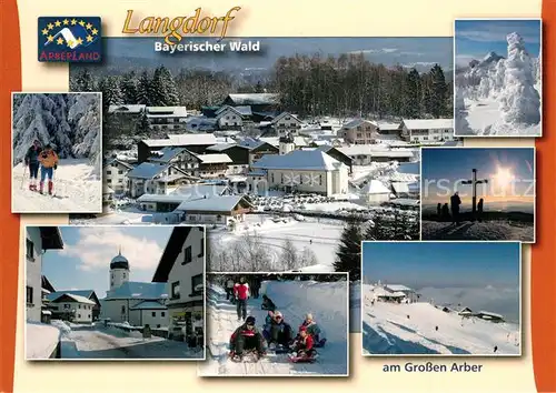 AK / Ansichtskarte Langdorf_Spiegelau Winterlandschaften Grosser Arber Langdorf_Spiegelau