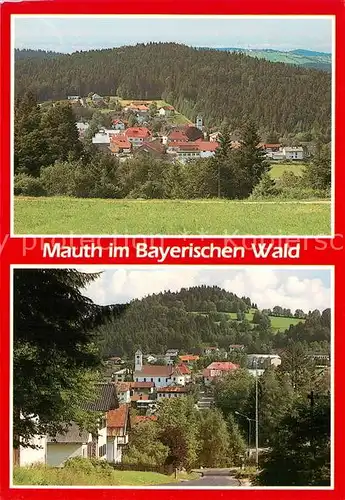 AK / Ansichtskarte Mauth_Niederbayern Panorama Kirche Mauth Niederbayern