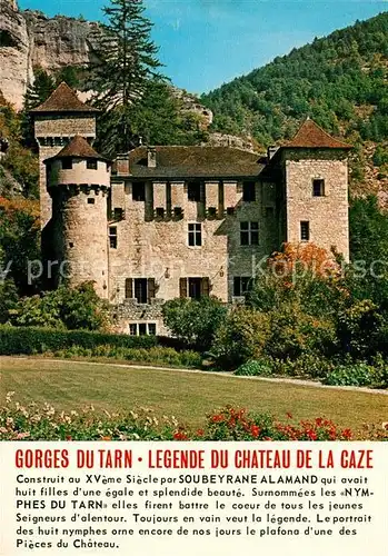 AK / Ansichtskarte Gorges_du_Tarn Legende du Chateau de la Caze Gorges_du_Tarn
