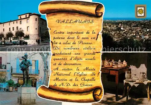 AK / Ansichtskarte Vallauris Panorama Picasso Museum Vallauris