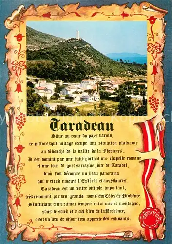 AK / Ansichtskarte Taradeau Panorama Chronik Taradeau