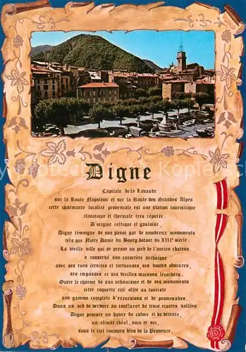 AK / Ansichtskarte Digne les Bains Panorama Chronik Digne les Bains