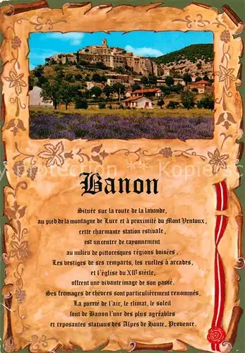 AK / Ansichtskarte Banon Panorama Chronik Banon