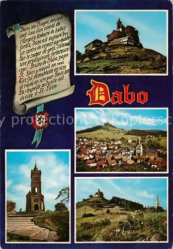 AK / Ansichtskarte Dabo_Moselle Chateau Chapelle Saint Leon Dabo_Moselle