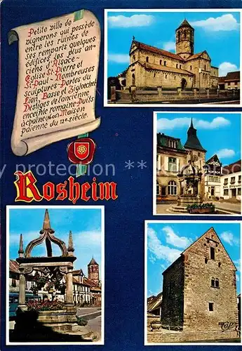 AK / Ansichtskarte Rosheim_Elsass_Lothringen Eglise Saint Pierre et Saint Paul Place de l Hotel de Ville  Rosheim_Elsass_Lothringen