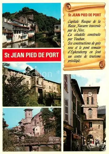AK / Ansichtskarte Saint Jean Pied de Port Stadtansichten Chronik Saint Jean Pied de Port
