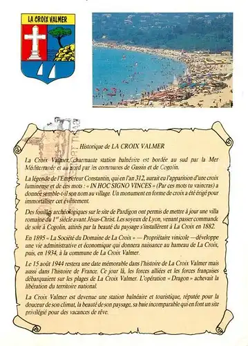 AK / Ansichtskarte La_Croix Valmer Strand Chronik La_Croix Valmer