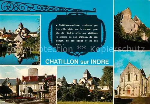 AK / Ansichtskarte Chatillon sur Indre Eglise Notre Dame Chateau Chronik Chatillon sur Indre