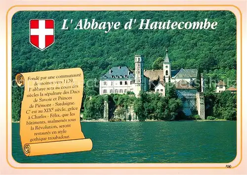 AK / Ansichtskarte Hautecombe Kloster Chronik Hautecombe