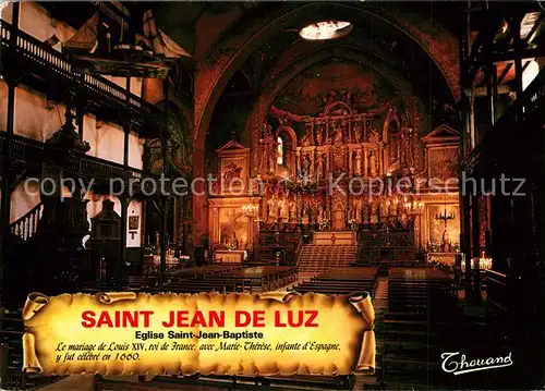 AK / Ansichtskarte Saint Jean de Luz Eglise Saint Jean Baptiste  Saint Jean de Luz