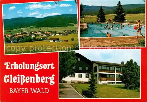 AK / Ansichtskarte Gleissenberg_Oberpfalz Panorama Freibad  Gleissenberg_Oberpfalz