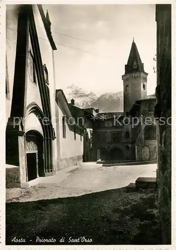 AK / Ansichtskarte Aosta Priorato di Sant Orso Aosta