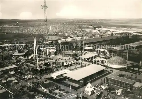 AK / Ansichtskarte Hannover Blick vom Hermes Turm Messegelaende Hannover