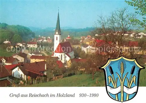 AK / Ansichtskarte Reischach_Altoetting Panorama Kirche Reischach Altoetting