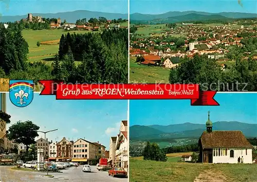 AK / Ansichtskarte Weissenstein_Regen Panorama Stadtansicht Kirche Weissenstein_Regen