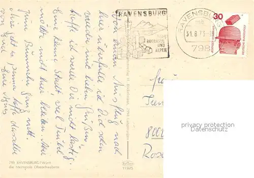 AK / Ansichtskarte Ravensburg_Wuerttemberg Blaeserturm Mehlsack Obertor Panorama Ravensburg Wuerttemberg