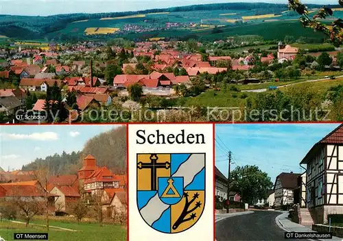 AK / Ansichtskarte Scheden Panorama Ortsteil Meensen Dankelshausen Scheden