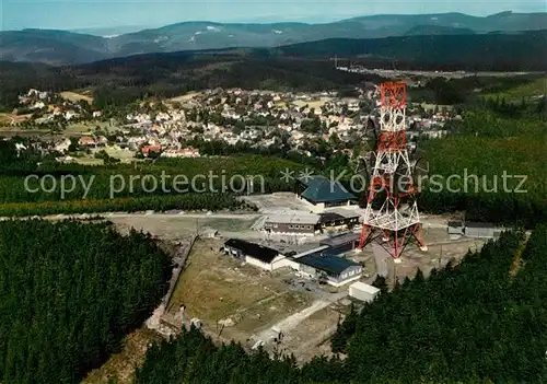 AK / Ansichtskarte Hahnenklee Bockswiese_Harz Fliegeraufnahme Bocksberg Hahnenklee Bockswiese
