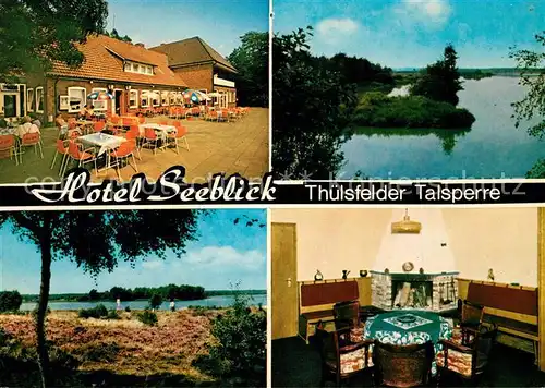 AK / Ansichtskarte Thuelsfelder_Talsperre Hotel Seeblick Thuelsfelder Talsperre