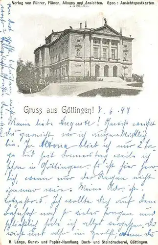 AK / Ansichtskarte Goettingen_Niedersachsen Theater Goettingen Niedersachsen