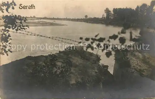 AK / Ansichtskarte Sereth Frontlinie im 1. Weltkrieg Sereth